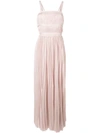 ULLA JOHNSON SLEEVELESS PLEATED DRESS