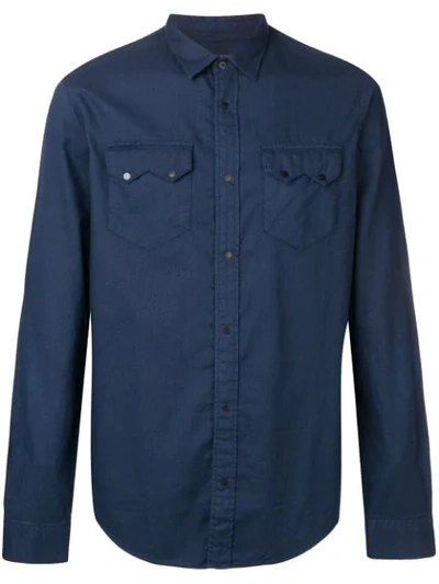 Dondup Long-sleeve Fitted Shirt - 蓝色 In Blue