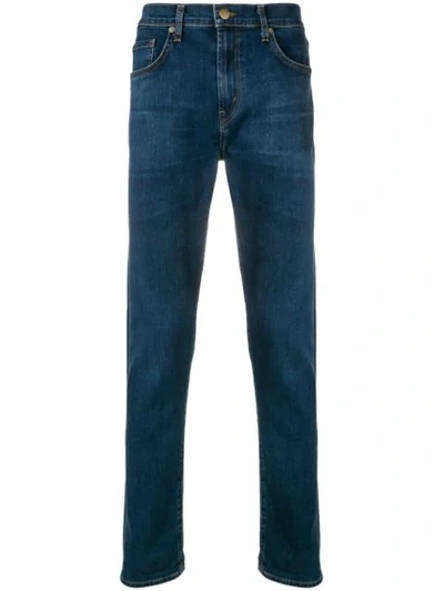 J Brand Straight Leg Jeans In Blue