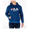 Fila Men's Milano Print Fw Hoodie, Blue In Blue