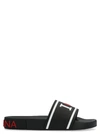 Dolce & Gabbana Saint Barth Slides In Black