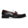 CHURCH'S CHURCHS NAVY AND WHITE PEMBREY LOAFERS