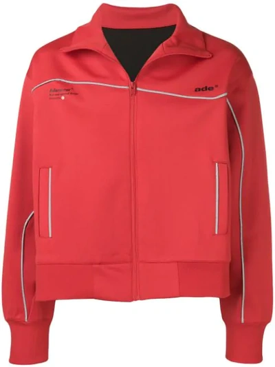 Ader Error Contrast Piping Track Jacket In Sc45 Red