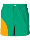 KENZO KENZO LOGO泳裤 - 绿色