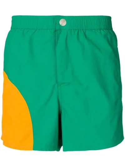 Kenzo Logo泳裤 - 绿色 In Green