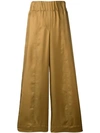 ALYSI ALYSI CROPPED PALAZZO TROUSERS - GOLD