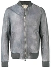 A DICIANNOVEVENTITRE DOUBLE ZIP FASTENING BOMBER