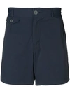 BRUNELLO CUCINELLI BRUNELLO CUCINELLI BADESHORTS MIT GERADEM BEIN - BLAU