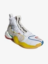 ADIDAS ORIGINALS BY PHARRELL WILLIAMS ADIDAS BY PHARRELL WILLIAMS WHITE AND MULTICOLOURED CRAZY BYW LVL trainers,EF350013967218