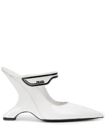 Prada Wedge Heeled Pumps - 白色 In White