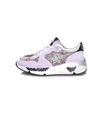 GOLDEN GOOSE Running Sole Sneakers in Pink/Silver Glitter