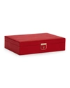 Wolf Palermo Medium Red Jewelry Box 213272 In Red