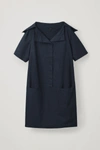 COS RELAXED SAILOR-NECK DRESS,0730428001