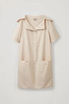 COS RELAXED SAILOR-NECK DRESS,0730428002