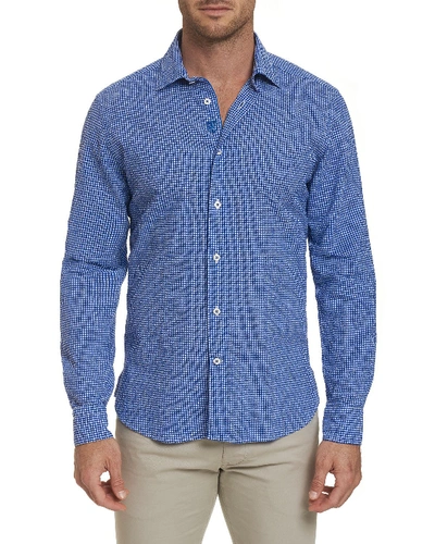 Robert Graham R Collection Checks Sport Shirt In Blue