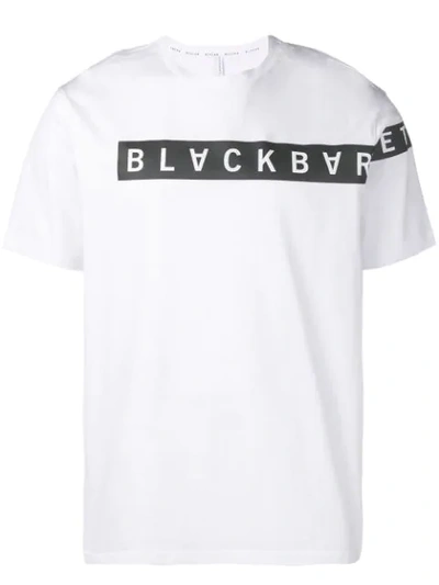 Blackbarrett Logo印花t恤 - 白色 In White