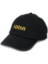 ADISH ADISH LOGO EMBROIDERED CAP - 黑色