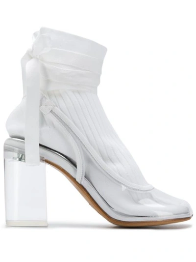 Mm6 Maison Margiela 足袋高跟鞋 - 白色 In Neutrals