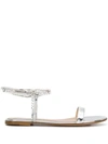 GIANVITO ROSSI GIANVITO ROSSI SILVER SANDALS