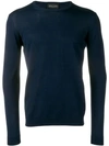 Roberto Collina Geometric Patterned Jumper In Blue