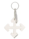 OFF-WHITE OFF-WHITE LOGO KEY CHAIN - 白色