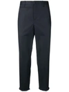 NEIL BARRETT CROPPED TAILORED SLIM TROUSERS