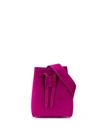 Nanushka Minee Velvet Belt Bag In Pink