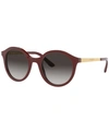 Dolce & Gabbana Dg4358 Bordeaux Sunglasses In Bordeaux/grey Gradient
