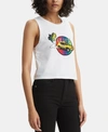 LEVI'S COTTON GRAPHIC CROPPED TANK TOP