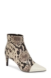 Rag & Bone Beha Snake-print Leather Cap-toe Booties In Snake Print Leather