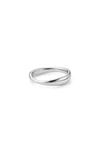 Monica Vinader Nura Reef Sterling Silver Ring In Silver