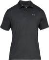 Under Armour Men's Heathered Playoff Polo In Black