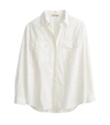ALEX MILL Oversized Garment Dyed Shirt in White