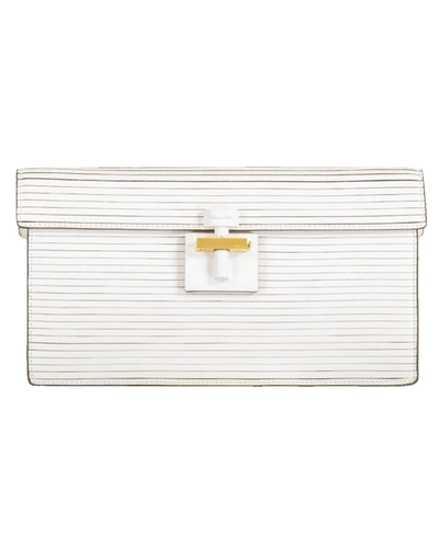 Oscar De La Renta R Alibi Clutch In Ivory