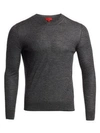 ISAIA Heathered Cashmere Blend Crew Sweater
