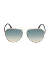 TOM FORD BINX 53MM AVIATOR SUNGLASSES,400010636187