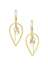 GURHAN Delicate Dew 24K Yellow Gold Multi-Stone Cluster Earrings