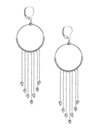 PLATINUM BORN MAEVE PLATINUM HOOP TASSEL EARRINGS,400010828590