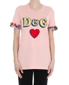 DOLCE & GABBANA TSHIRT WITH DG LETTERING,10900651