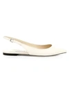 JIMMY CHOO Erin Patent Leather Slingback Flats