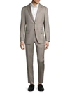 ISAIA Regular-Fit Tonal Herringbone Suit