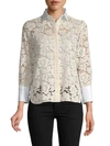 VALENTINO Floral Lace Shirt