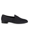 GIUSEPPE ZANOTTI Embellished Suede Loafers