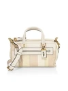 COACH Shuffle Colorblock Leather Top Handle Bag