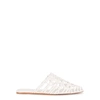 ZIMMERMANN WAVE WHITE LEATHER MULES
