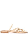 CARRIE FORBES NOURA BRAIDED SANDALS
