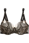 ADINA REAY VIVIEN DD+ EMBROIDERED STRETCH-TULLE UNDERWIRED BALCONETTE BRA