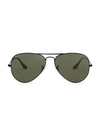 Ray Ban Rb3025 55mm Aviator Sunglasses In Black Green