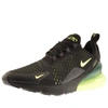 NIKE AIR MAX 270 TRAINERS BLACK,111316