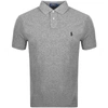 RALPH LAUREN CUSTOM SLIM FIT POLO T SHIRT GREY,110173